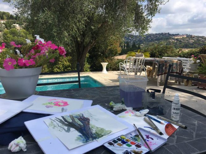 Marietta's studio by the Villa Ndio pool