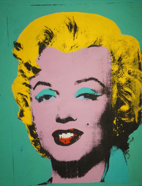 Warhol, Andy, American, 1928 - 1987Green Marilyn 1962 acrylic and silkscreen ink on linen overall: 50.8 x 40.6 cm (20 x 16 in.) framed: 53.9 x 43.1 x 3.8 cm (21 1/4 x 16 15/16 x 1 1/2 in.) Gift of William C. Seitz and Irma S. Seitz, in Honor of the 50th Anniversary of the National Gallery of Art 1990.139.1 