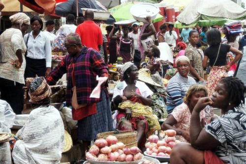 Accra Market Scene