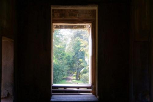 Looking North from Inside Angkor Wat