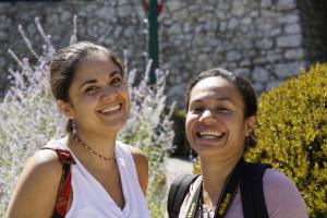 Flor and Maria visit from Goma -- September