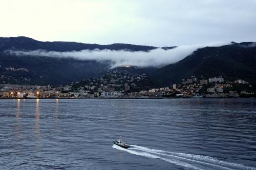 Sailing in to Bastia
