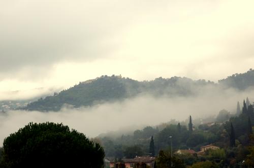 A View of Cabris on a Rainy Day